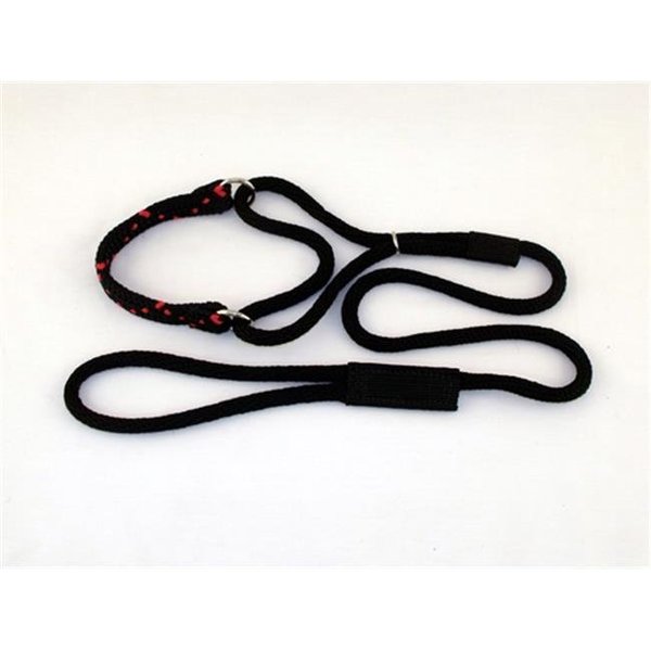 Soft Lines Soft Lines PMS06BLACK-RED Martingale Dog Leash 6 Ft. Small; Black and Red PMS06BLACK/RED